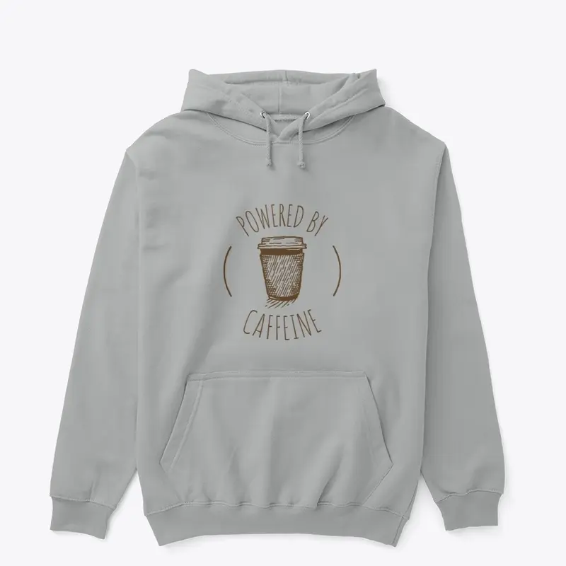 Powered By Caffeine. Coffee Lover Design